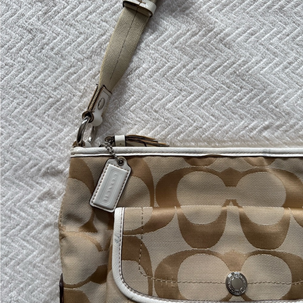 Coach Tan Signature Crossbody Bag - Picture 2 of 6